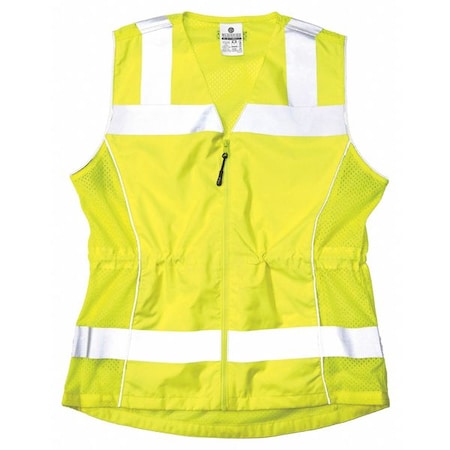 Large Women's High Visibility Vest, Lime