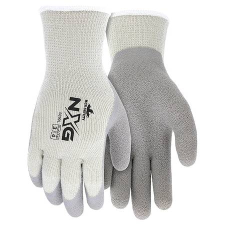 Cold Protection Cut-Resistant Gloves, Latex Palm, Cotton/Polyester/Acrylic Lining, Gray, XL ( 10 )