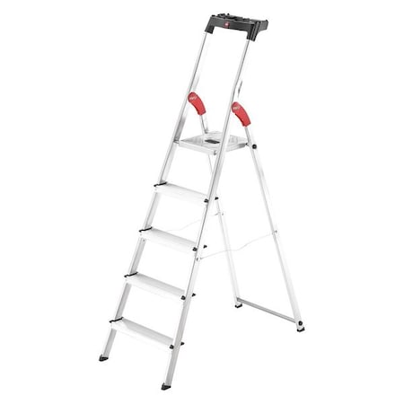 5 ft 1 in Aluminum Platform Stepladder, 330 lb Capacity