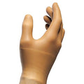 Disposable Gloves, 7.00 to 7.99 mil Palm, Natural Rubber Latex, Powder-Free, S ( 7 ), 1 PR, Brown