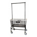 Laundry Hamper Cart, Black, 500 lb.