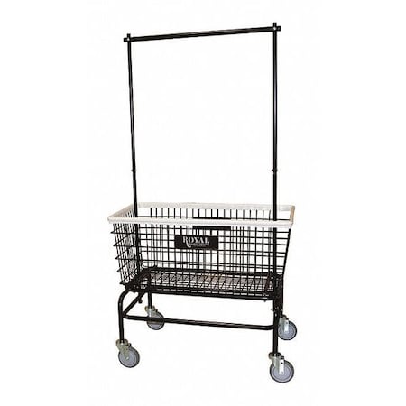Laundry Hamper Cart, Black, 500 lb.