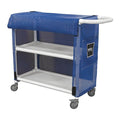 PVC Linen Cart, Blue, 300 lb.