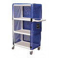 PVC Linen Cart, Blue, 450 lb.