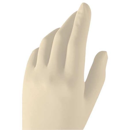 Disposable Gloves, 6.00 to 6.99 mil Palm, Neoprene, Powder-Free, S (7), 1 PR, White