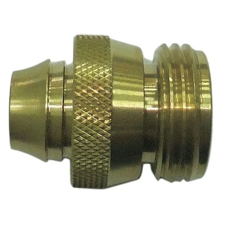 Hose Connector, Male, Brass, 100 psi
