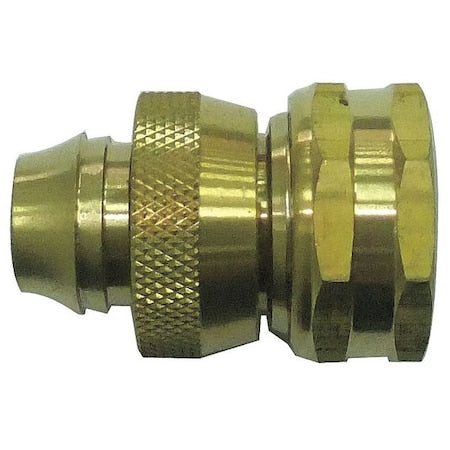 Hose Connector, Female, Brass, 100 psi
