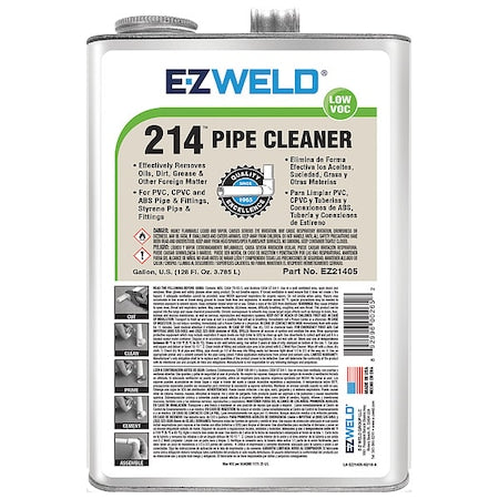 Pipe Cleaner, PVC and CPVC, 128 oz., Clear