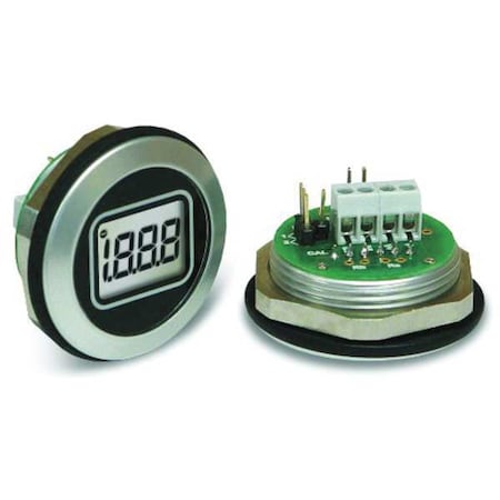 LCD Voltmeter, Waterproof, 3-1/2In., 200mV