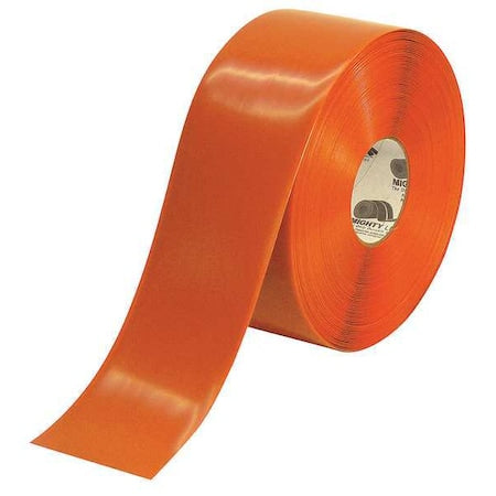 Industrial Safety Floor Marking Tape Vinyl Orange, 4" W x 100 ft. L, 50 mil Thick