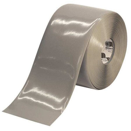 Industrial Safety Floor Marking Tape Vinyl Gray, 6" W x 100 ft. L, 50 mil Thick