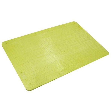 Trench Cover Fiberglass Yellow, 31.5 in W x 47.2 in L, 0.93 in Thick