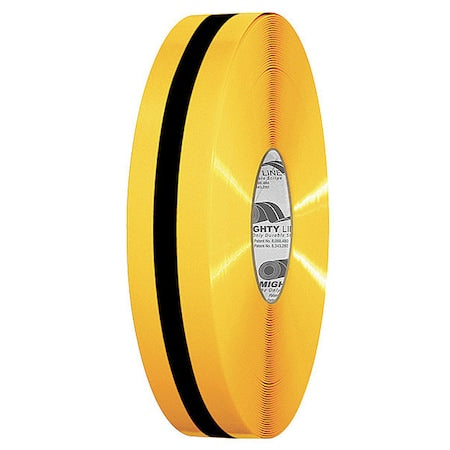 Industrial Safety Floor Marking Tape Vinyl Yellow/Black, 2" W x 100 ft. L, 50 mil Thick