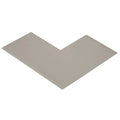Angle Floor Marking Tape Vinyl Gray, 3" W x 6" L, 50 mil Thick