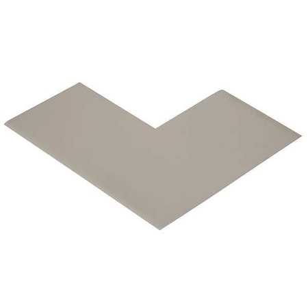 Angle Floor Marking Tape Vinyl Gray, 3" W x 6" L, 50 mil Thick