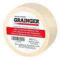 Painter's Tape, 2 in W x 60 yd L, 6.3 mil Thick, Tan, Rubber Adhesive
