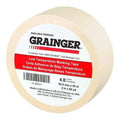 Masking Tape, 2 in W x 60 yd L, 4.8 mil Thick, Tan, Rubber Adhesive
