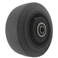 Caster Wheel, Gray, 75 Shore A, 1/2 in Bore