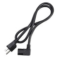 PC Power Cord, 5-15P, IEC C13, 3 ft., Blk, 10A