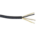 Portable Cord, SOOW, 18 AWG, 2 C, Black, Rubber, Stranded, 600V, Indoor/Outdoor, 25 ft