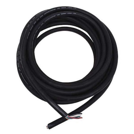 Portable Cord, SOOW, 18 AWG, 6 C, Black, Rubber, Stranded, 600V, Indoor/Outdoor, 25 ft