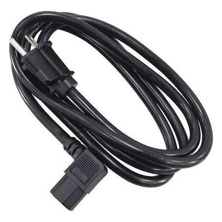 PC Power Cord, 5-15P, IEC C13, 6 ft., Blk, 13A