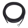Portable Cord, SJOOW, 16 AWG, 4 C, Black, Rubber, Stranded, 300V, Indoor/Outdoor, 25 ft