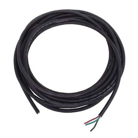 Portable Cord, SJOOW, 16 AWG, 4 C, Black, Rubber, Stranded, 300V, Indoor/Outdoor, 25 ft