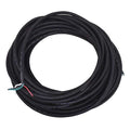 Portable Cord, SJOOW, 18 AWG, 4 C, Black, Rubber, Stranded, 300V, Indoor/Outdoor, 50 ft