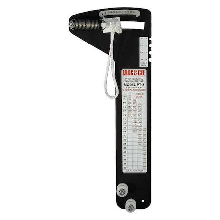 Wire Rope Tension Gauge, 550 to 4,500 lb