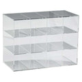 Safety Glasses Holder, Case without Door, 12 Pairs, Acrylic, 11 1/2 in H x 15 1/2 in W x 7 5/8 in D