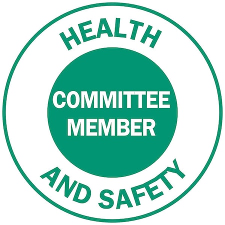Hard Hat Emblem Labl, 2in. dia., Vinyl, PK4, 49569