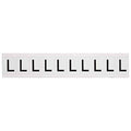 Letter Label, Character L, Vinyl, 1-1/2 in., PK10