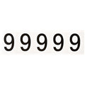 Number Label, 1-15in.H Character, Vinyl, PK5