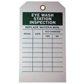 Tag, Eyewash, Polyester, 7 in H x 4 in W, White, Rectangle, 10 PK