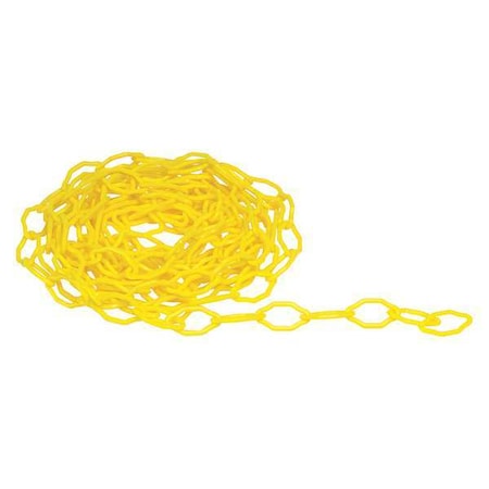 Plastic Chain, Yellow, 20 ft Length, Unfinished