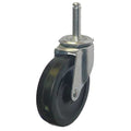 Swivel Stem Caster, Rubber, 4 in., 115 lb.