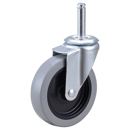 Stem Caster, 4 in Dia, Polyurethane, 150lb
