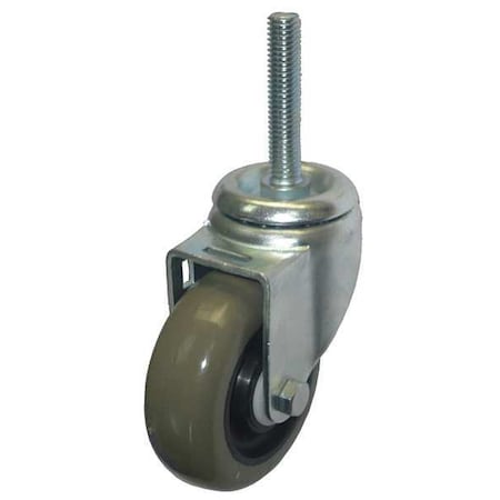 Swivel Stem Caster, Poly, 3-1/2 in., 250 lb