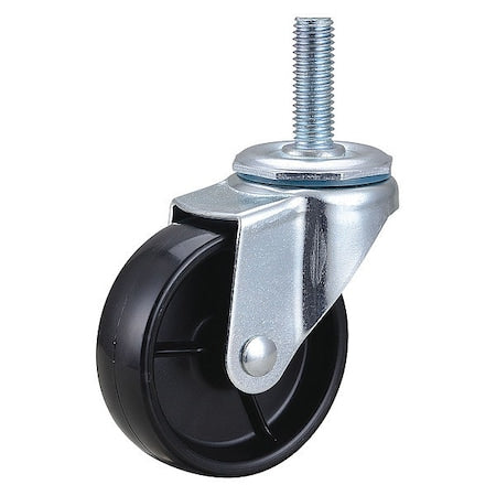 Swivel Stem Castr, Polyolfin, 3 in, 125 lb.