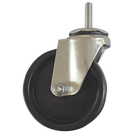 Swivel Stem Caster, Polyolfin, 4 in, 150 lb