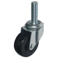 Swivel Stem Castr, Rubbr, 2 in., 75 lb., Blk