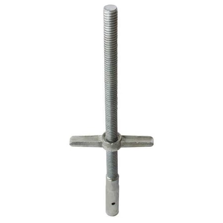 Scaffold Leveling Jack, Steel, Zinc Plated