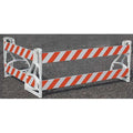 Barricade Leg, Polyethylene, Non-Reflective, 36 in Height, 36 in Length, 6 lb, White