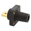 Receptacle, Black, Female, Double Set Screw