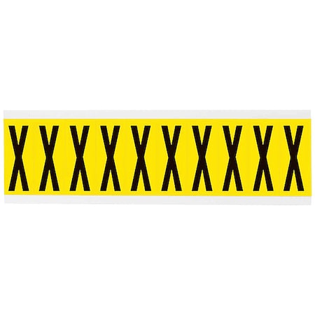 LetterLabel, Polyester, 4-3/4inH, 3inW