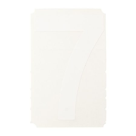 NumberLabel, 1-3/4inH, 7/8inW, PK10