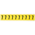 NumberLabel, Vinyl, 1-1/2inH, 7/8inW