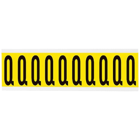 LetterLabel, Polyester, 4-3/4inH, 3inW