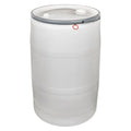 Open Head Transport Drum, Polyethylene, 55 gal, Unlined, White